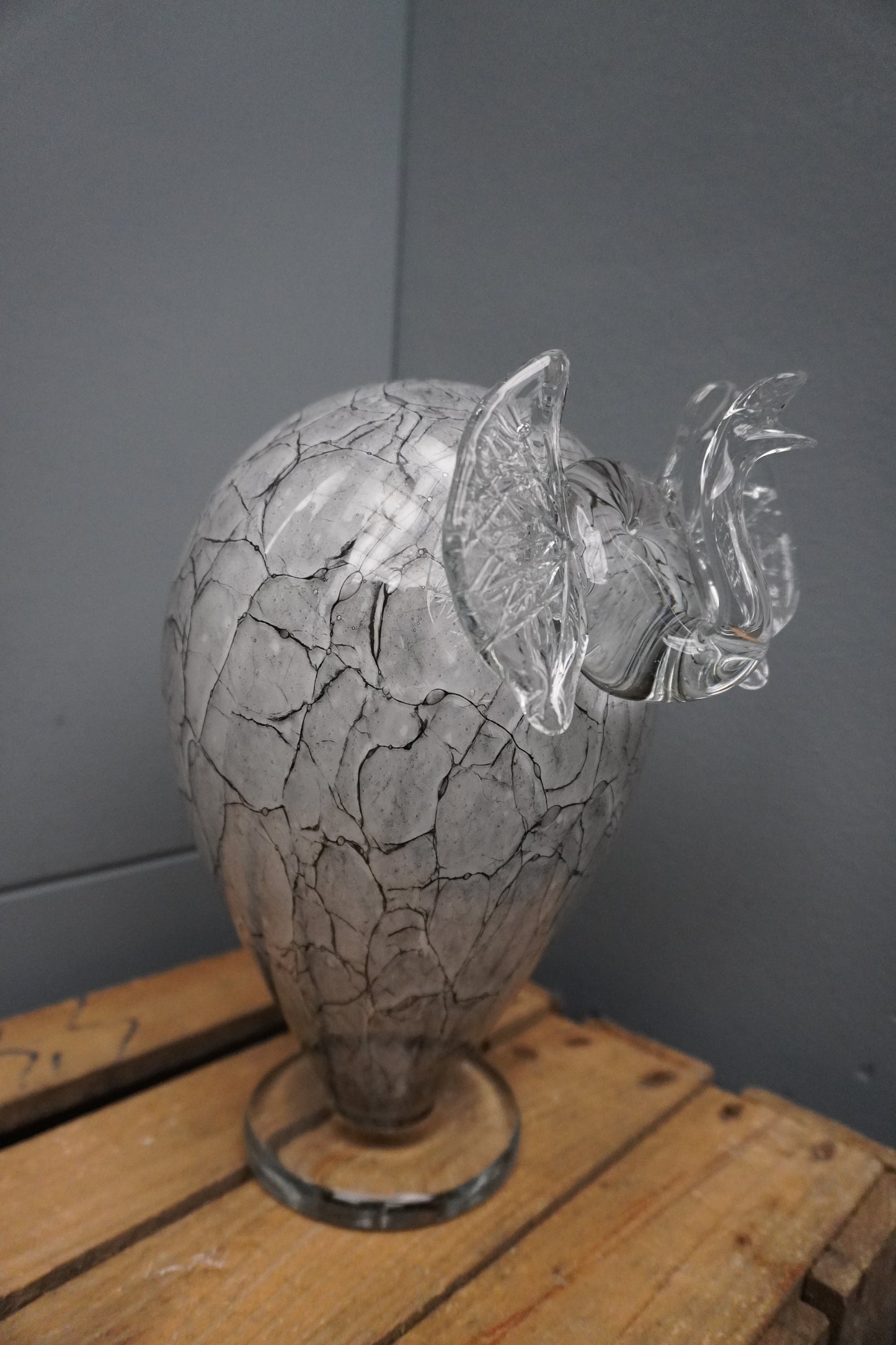 Olifant - 25cm, grijs marmer