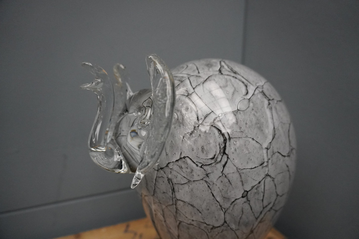 Olifant - 25cm, grijs marmer