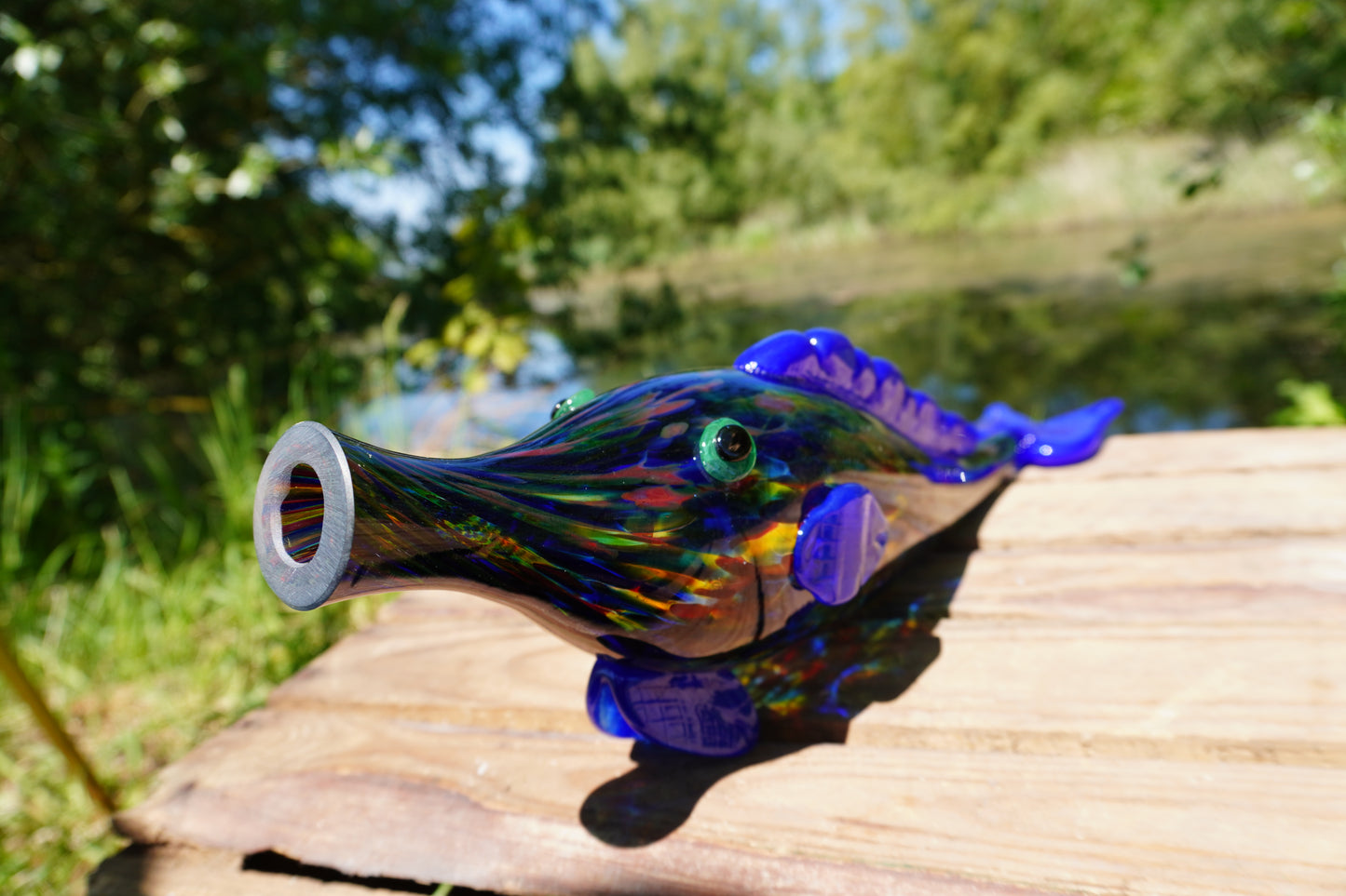 Vis - 45cm, groen, blauw