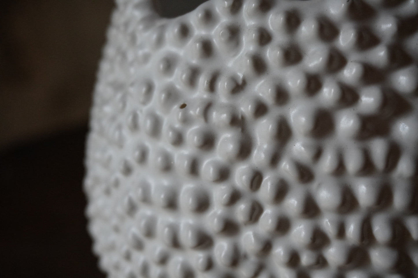 H.D. Living aardewerk vaas/pot - Wit, 12cm x 10cm