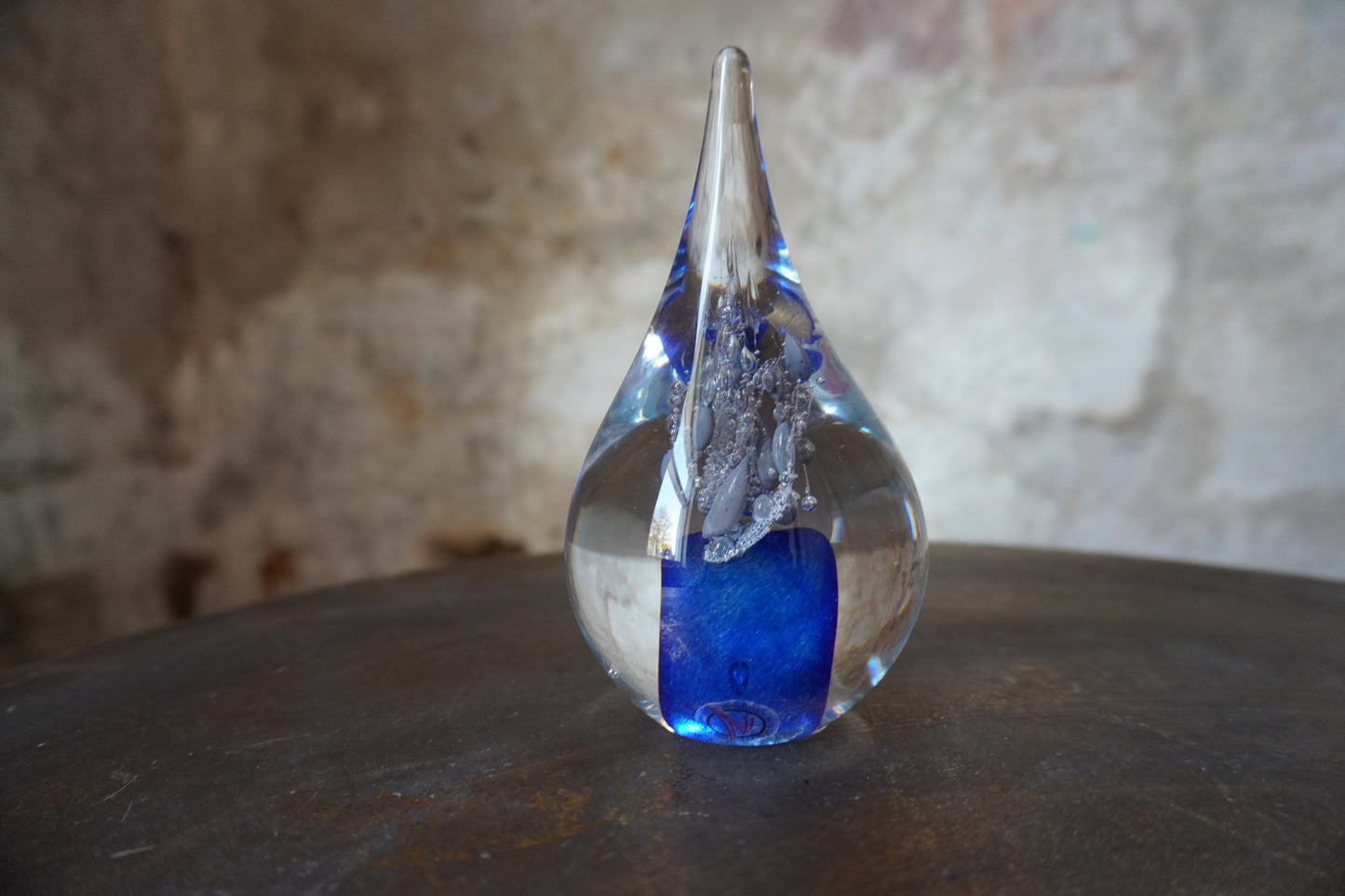 Druppel Vulcano - 12/13cm, Rood & Blauw