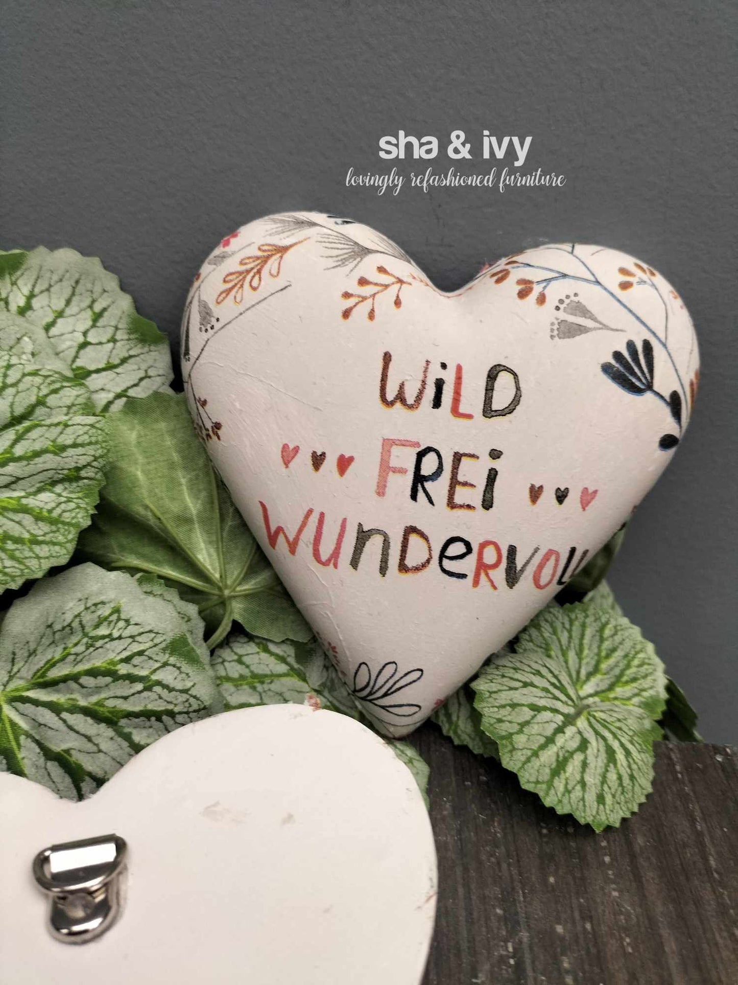 Decoupage hart - Wild Frei Wundervoll