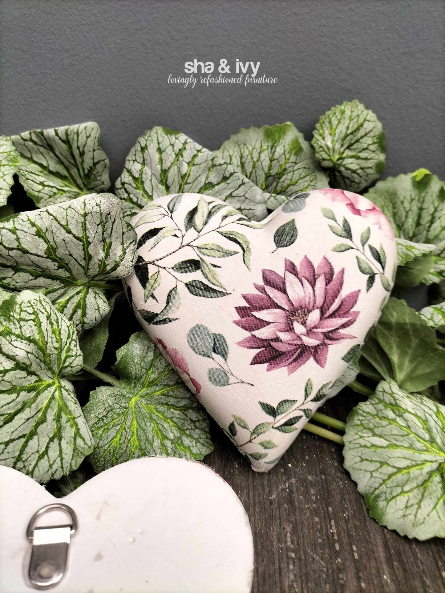 Decoupage hart - vetplanten