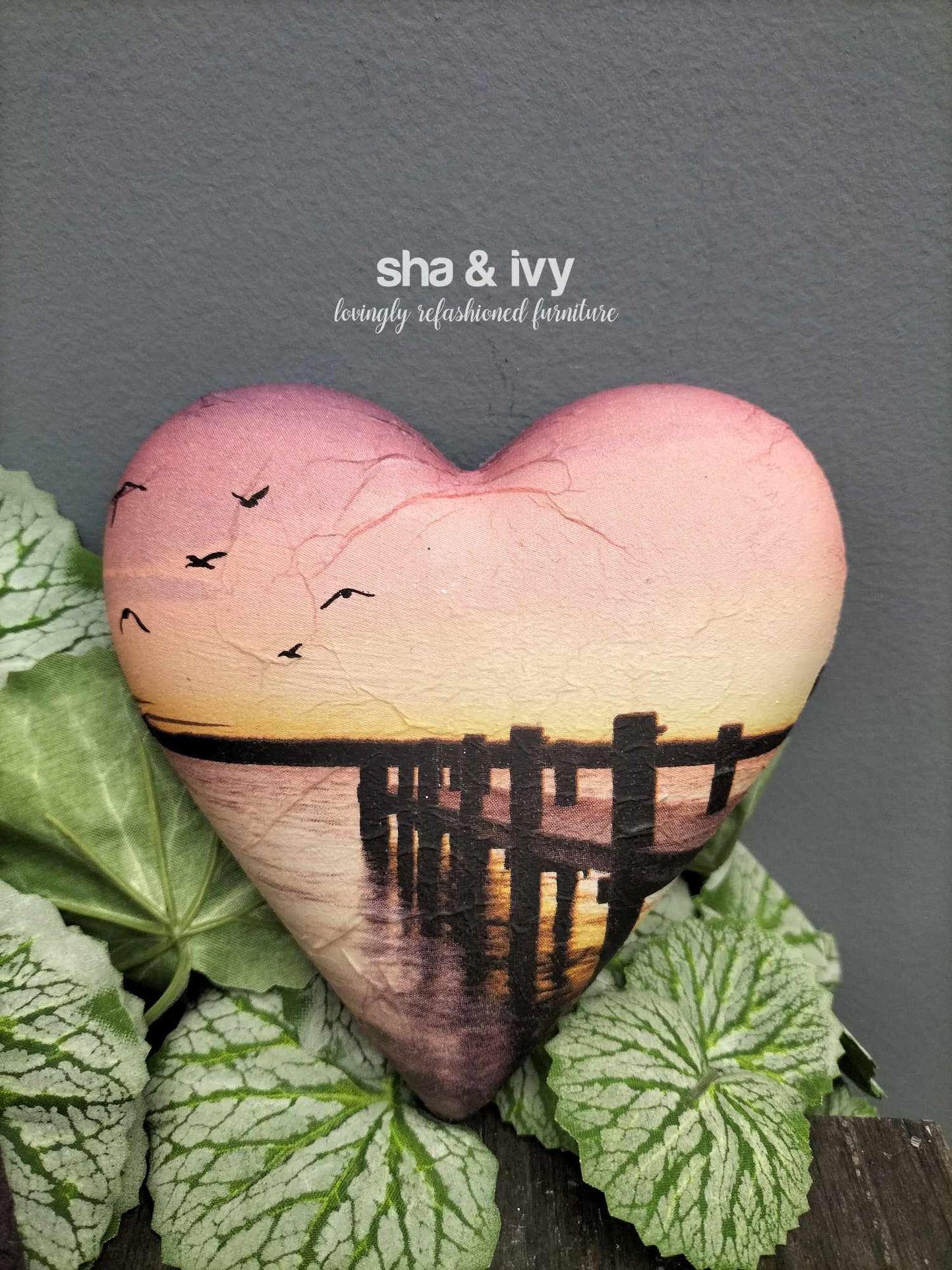 Decoupage hart - steiger