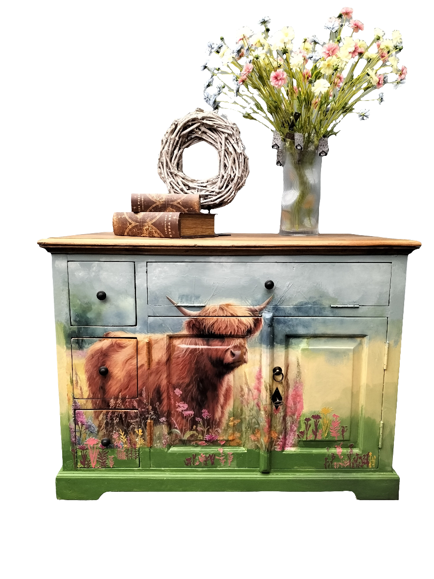 Schotse hooglander kast