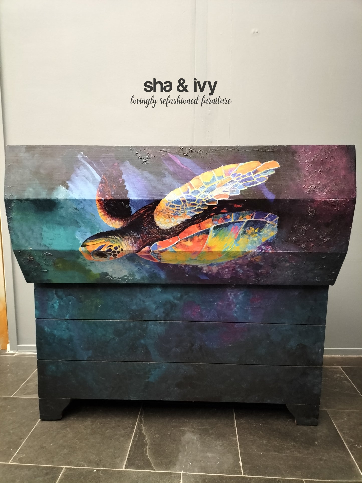 Opbergkist - schildpad