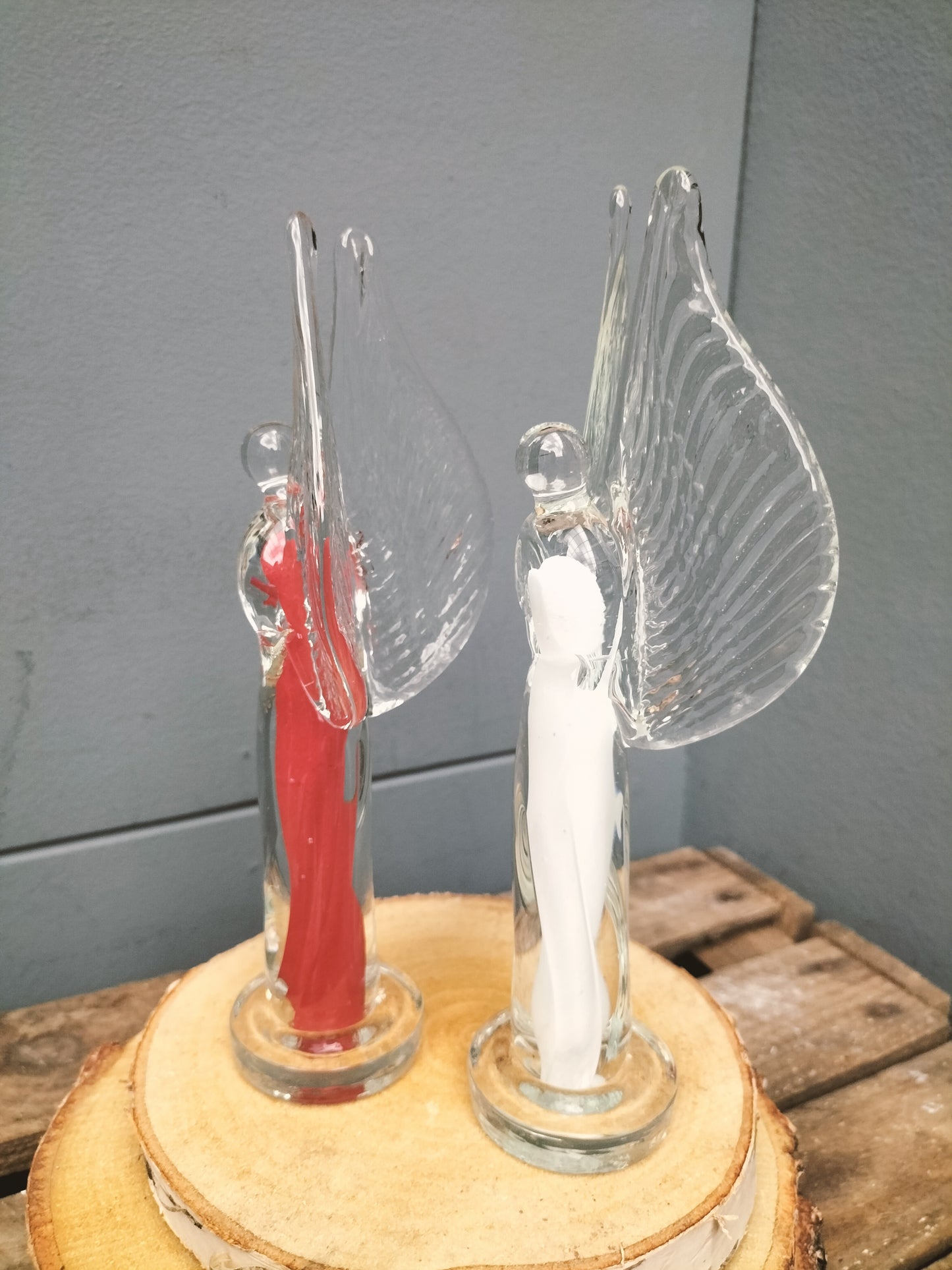 Engel - 20cm, rood, wit