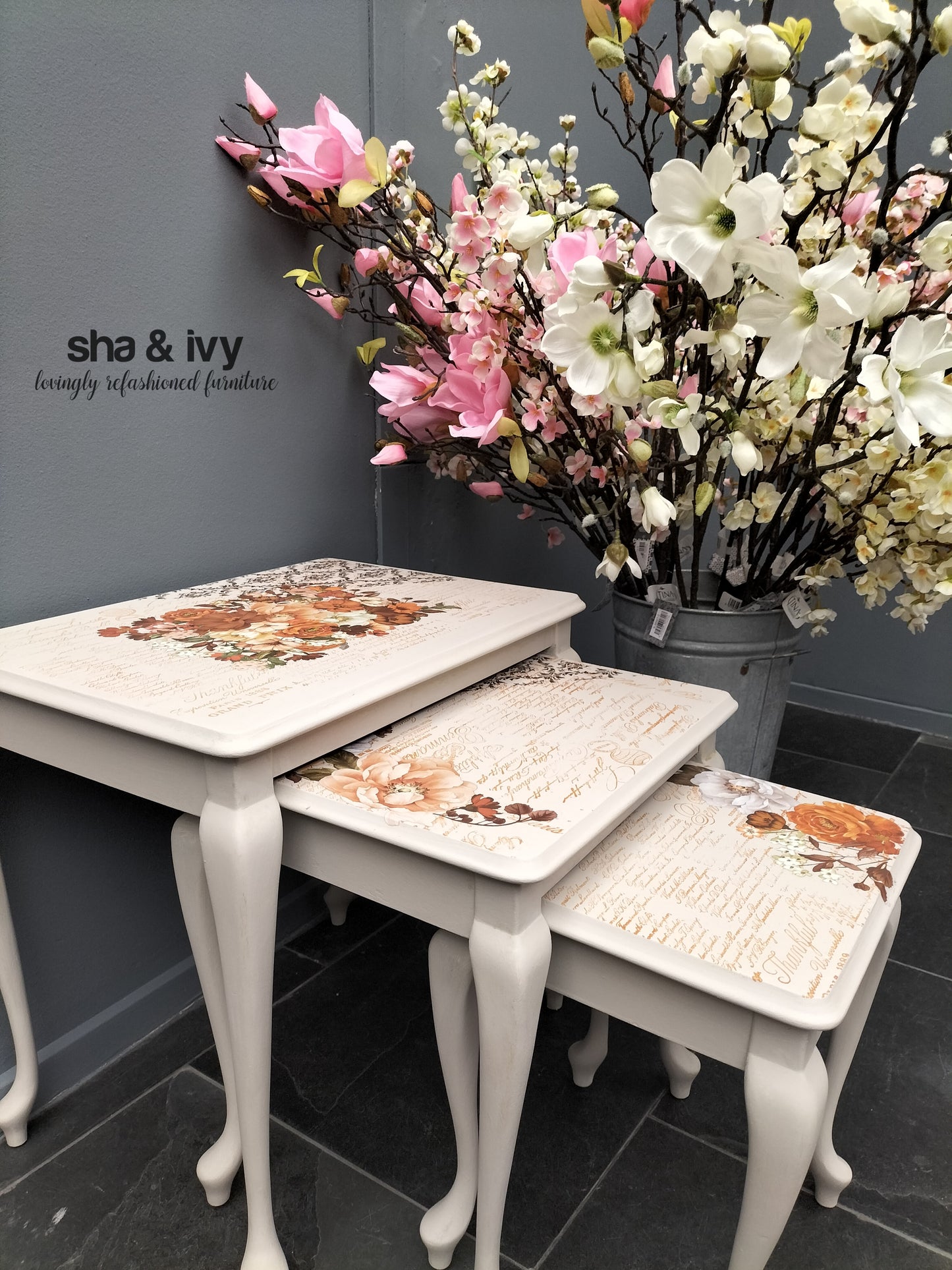 Bijzet tafels 3X - classic peach