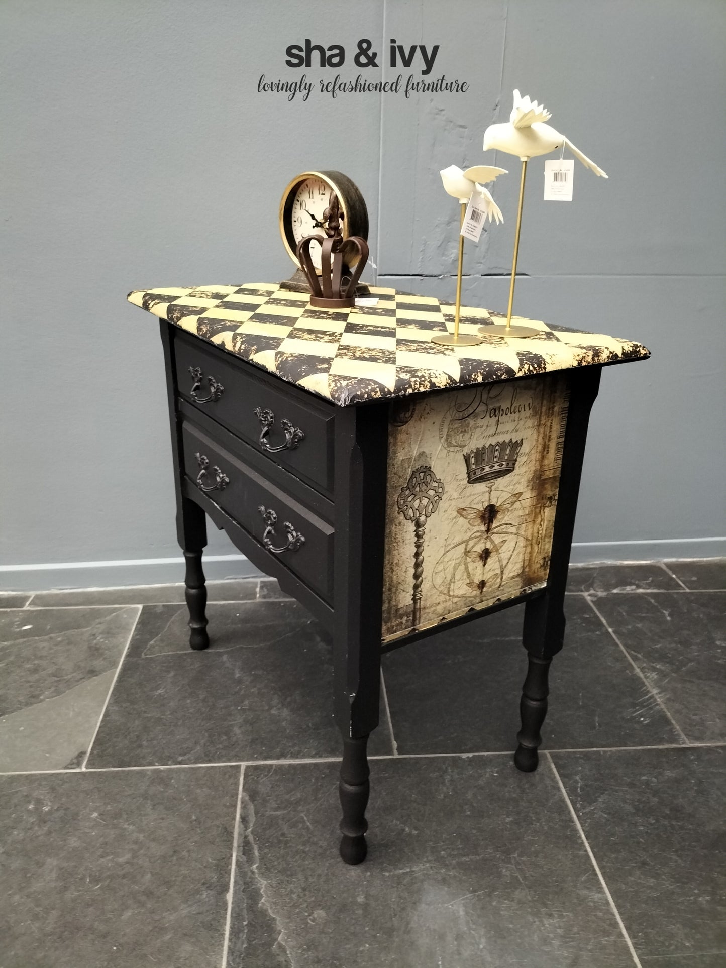 Bijzet kastje - Dress form project blocks