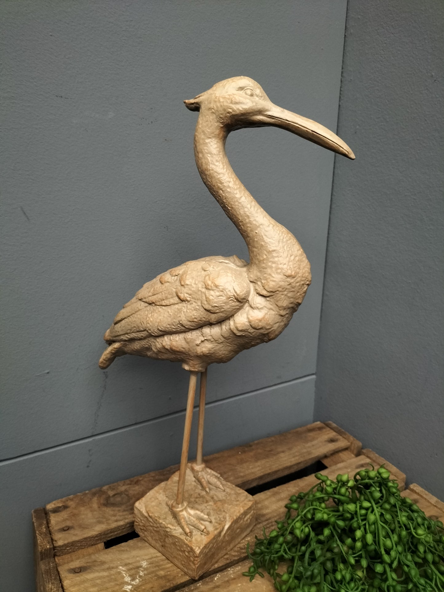 Ornament - vogel, polyresin, 42cm