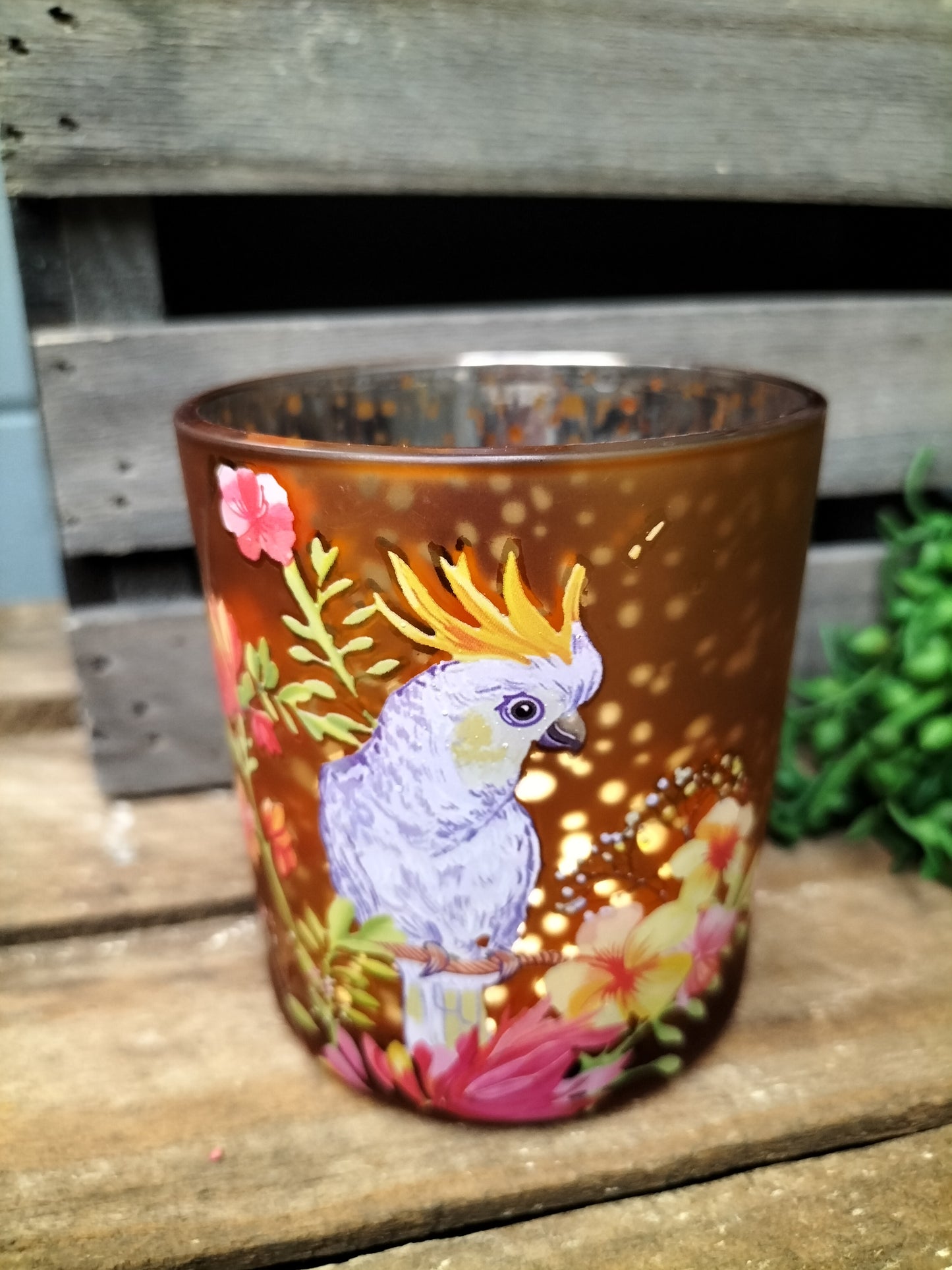 Waxinelicht houder - kaketoe, 8cm