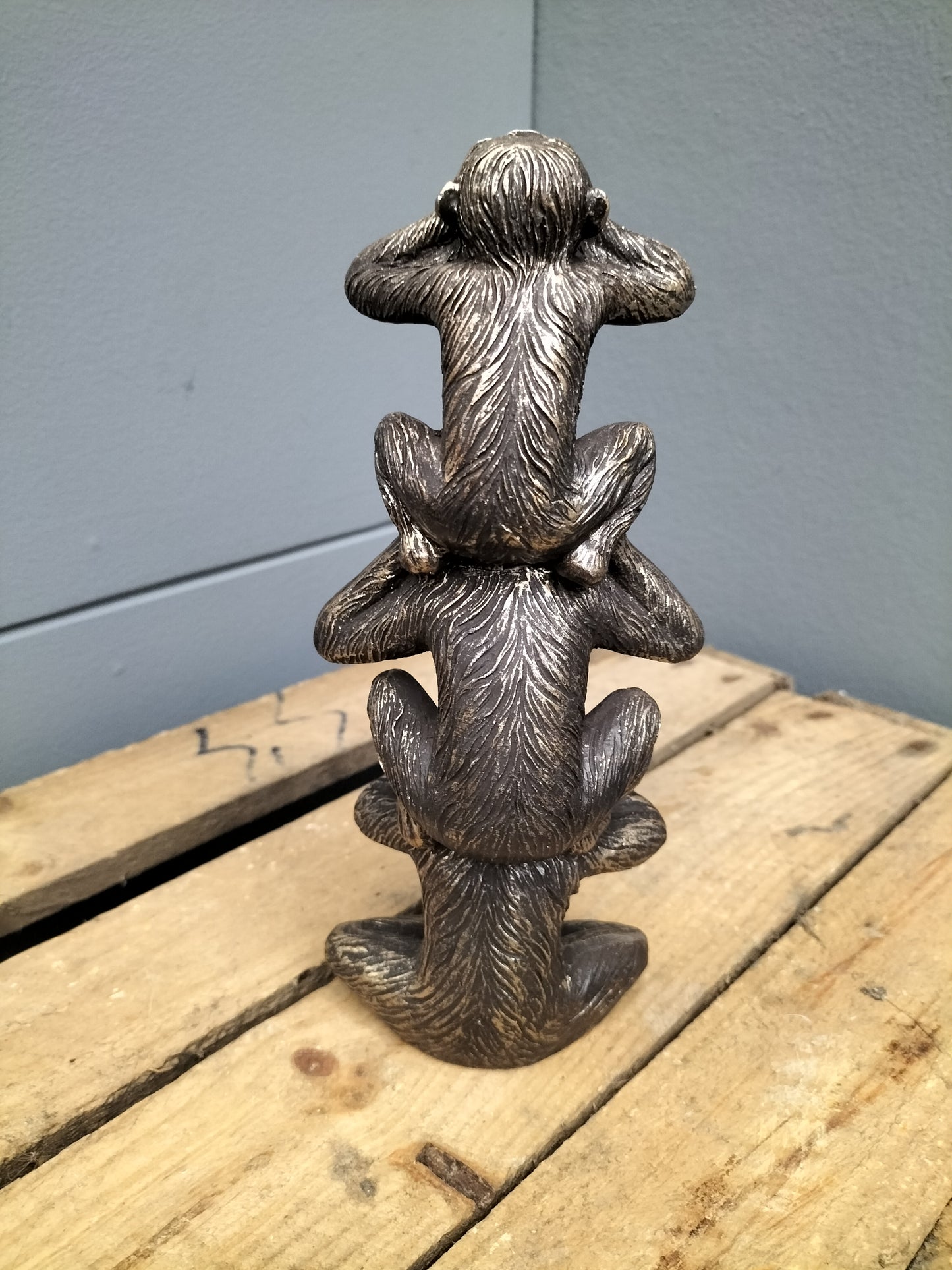 Zien, horen, zwijgen aapjes- 20cm