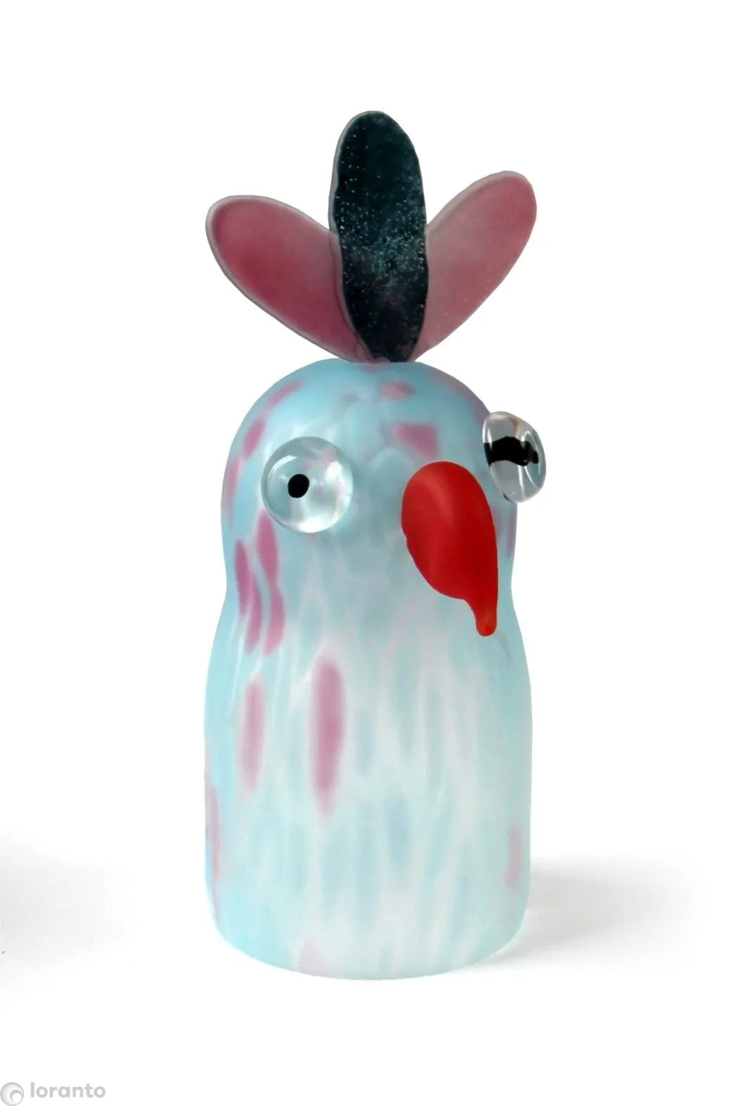 Papegaai - 32cm, turquoise & roze
