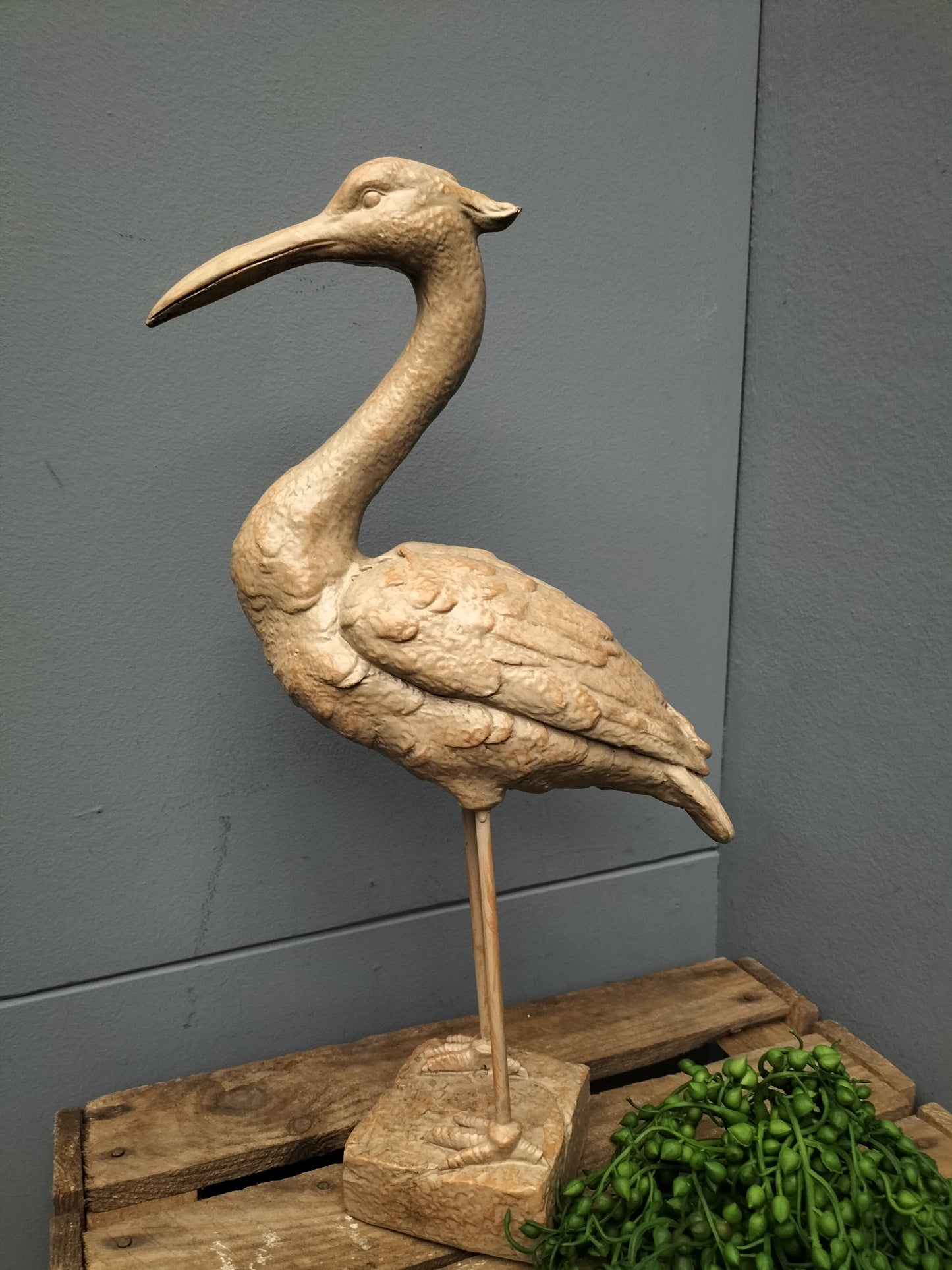 Ornament - vogel, polyresin, 42cm