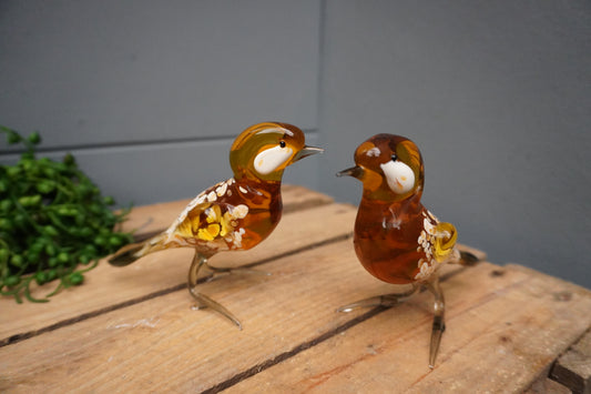 Vogel - bruin, 11cm