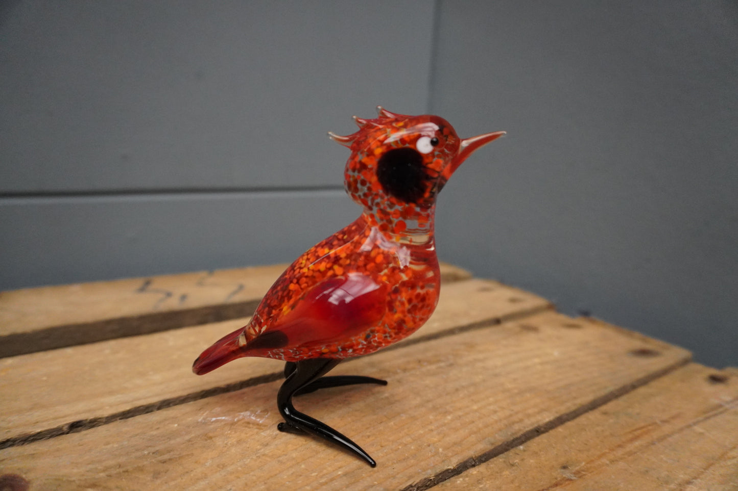 Vogel - 11cm, rood of blauw
