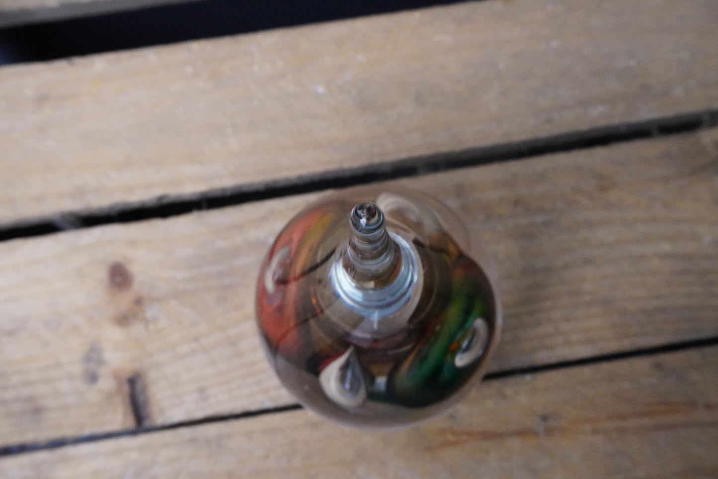 Druppel kristal - 16cm - rood/blauw/groen
