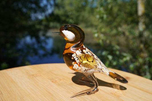 Vogel - bruin, 11cm