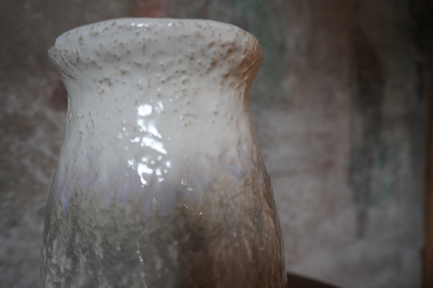 Aardewerk vaas - Crème, 20cm x 11cm