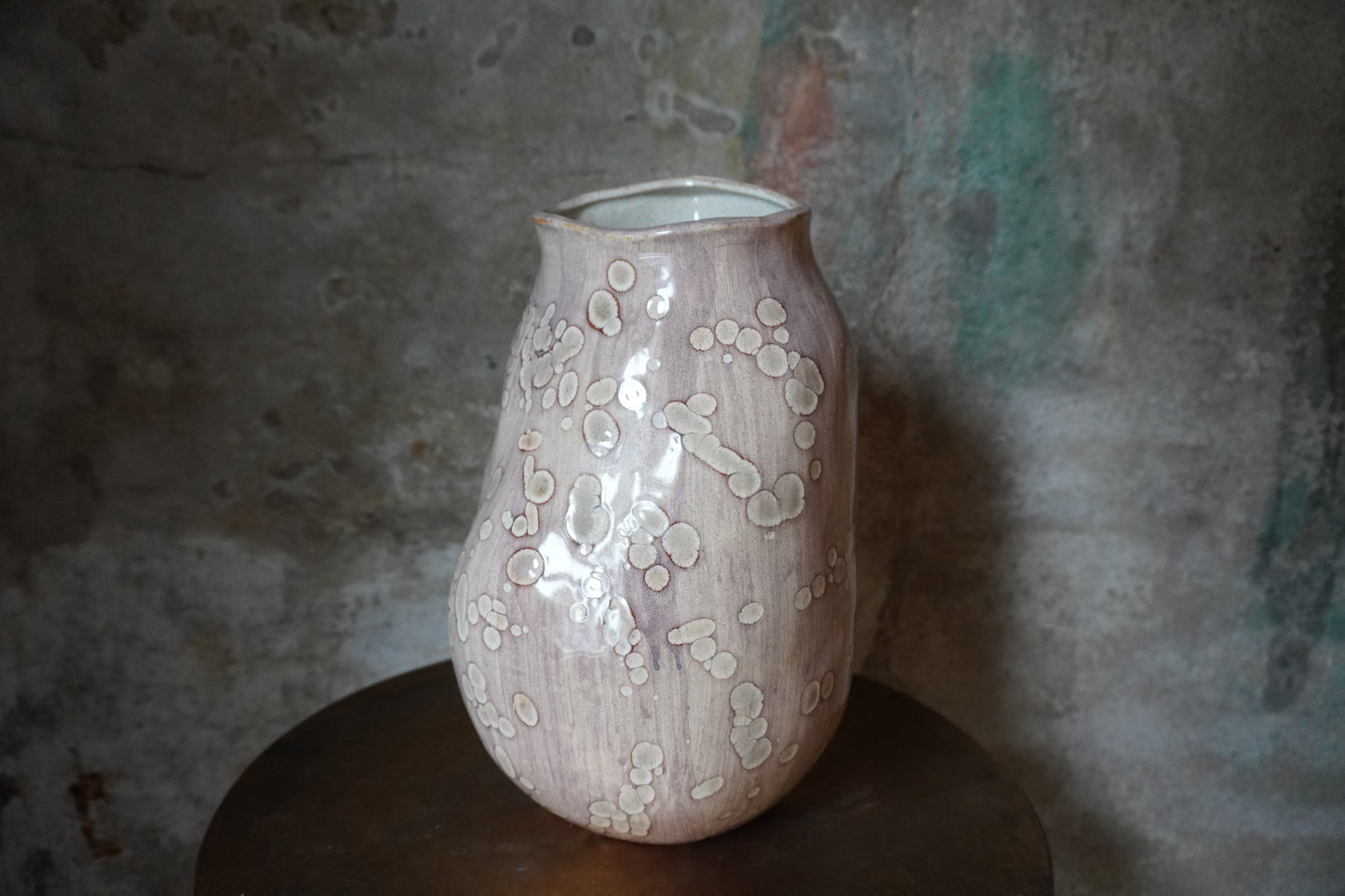 Vaas aardewerk - Roze, 20cm x 20cm x 31cm