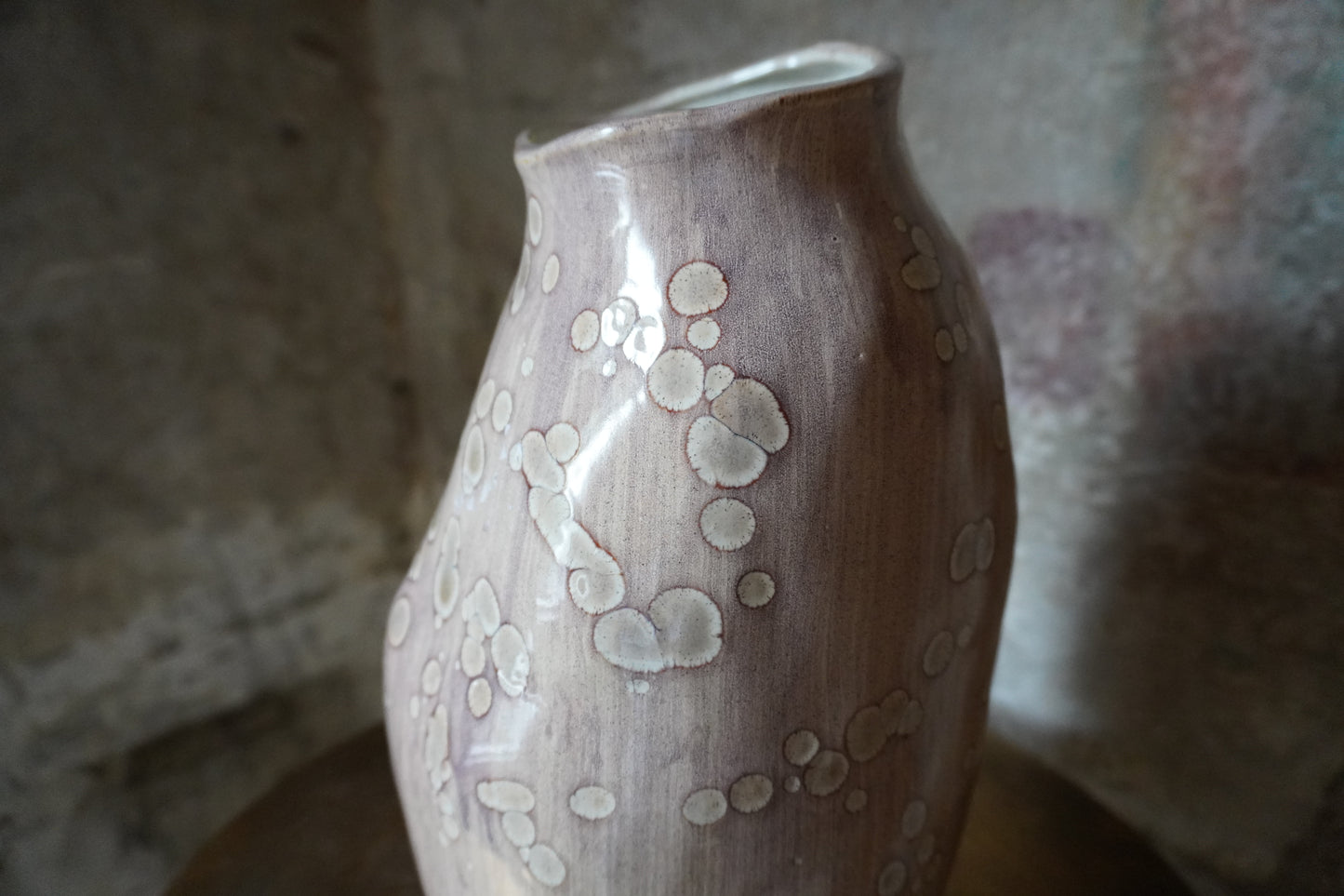 Vaas aardewerk - Roze, 20cm x 20cm x 31cm