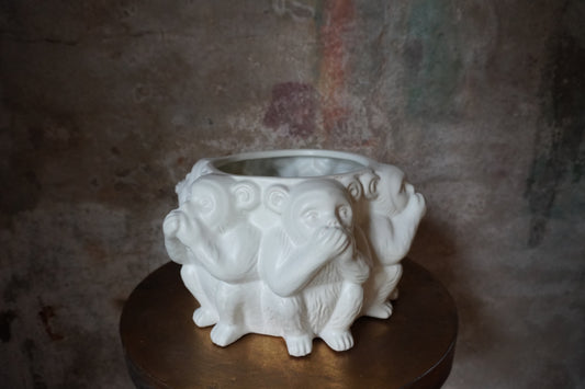 HD Collection vaas - Aapjes, 18.5cm x 32cm