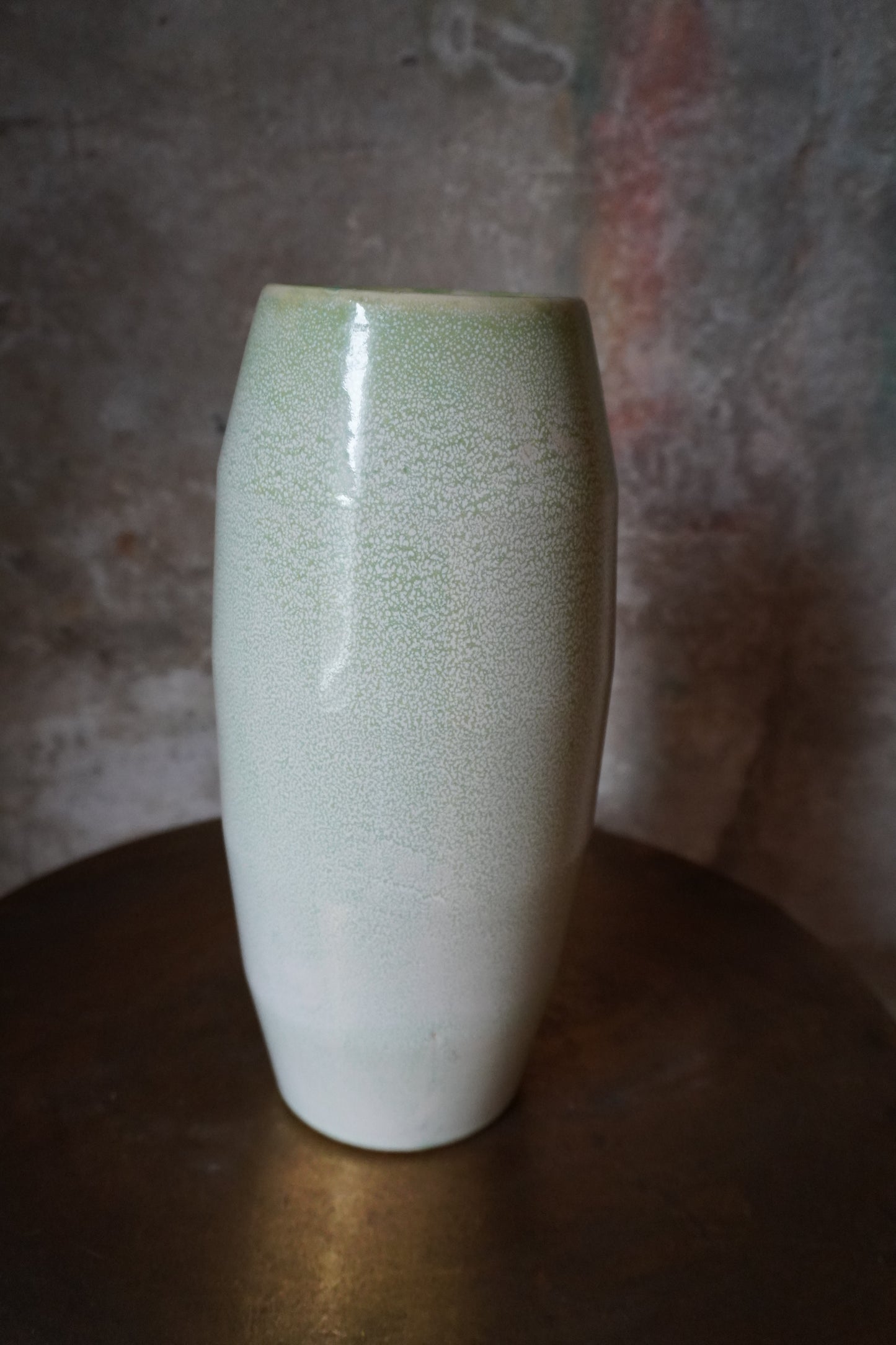 Aardewerk vaas - Groen, 29cm x 9cm