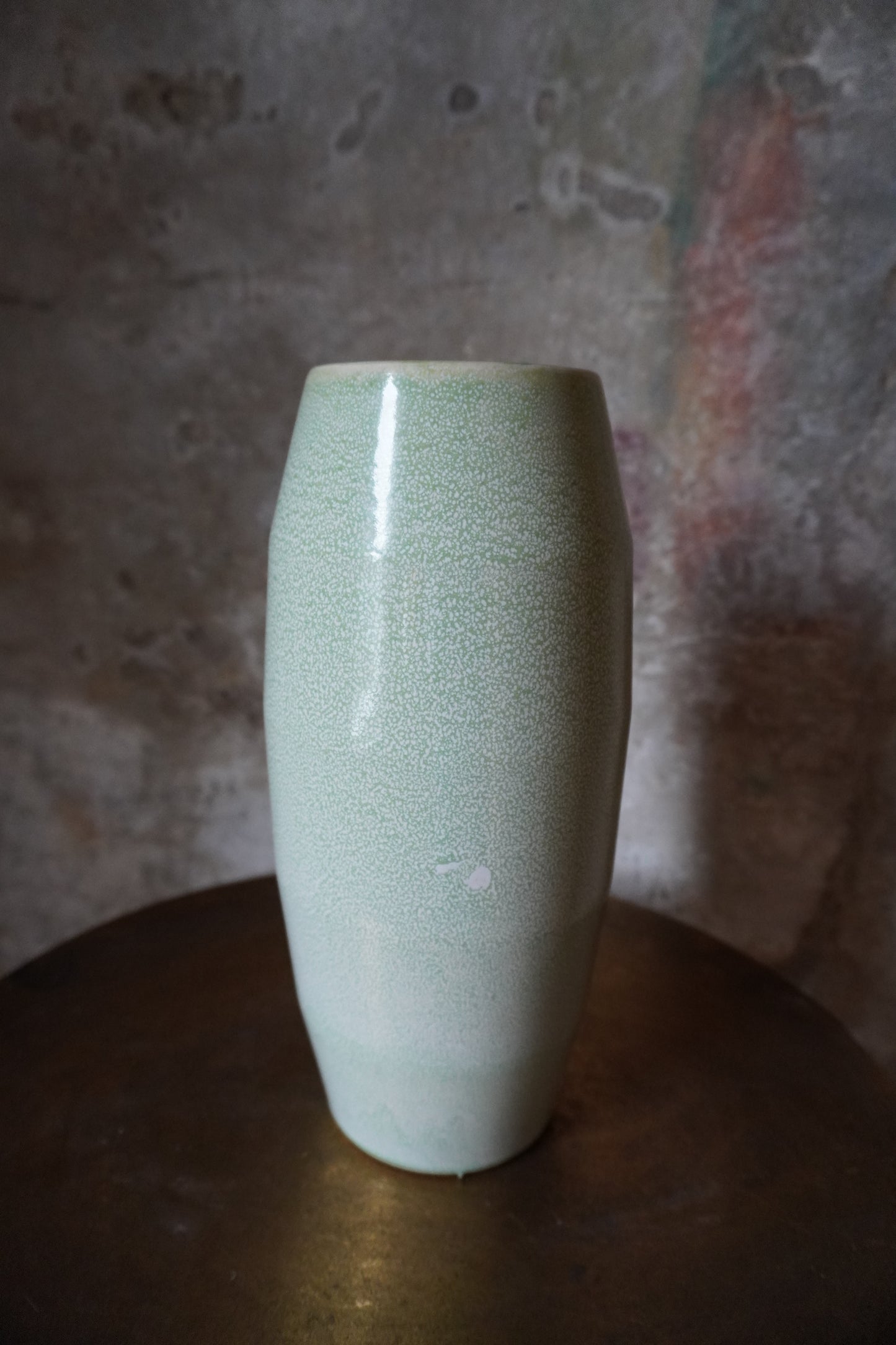 Aardewerk vaas - Groen, 29cm x 9cm