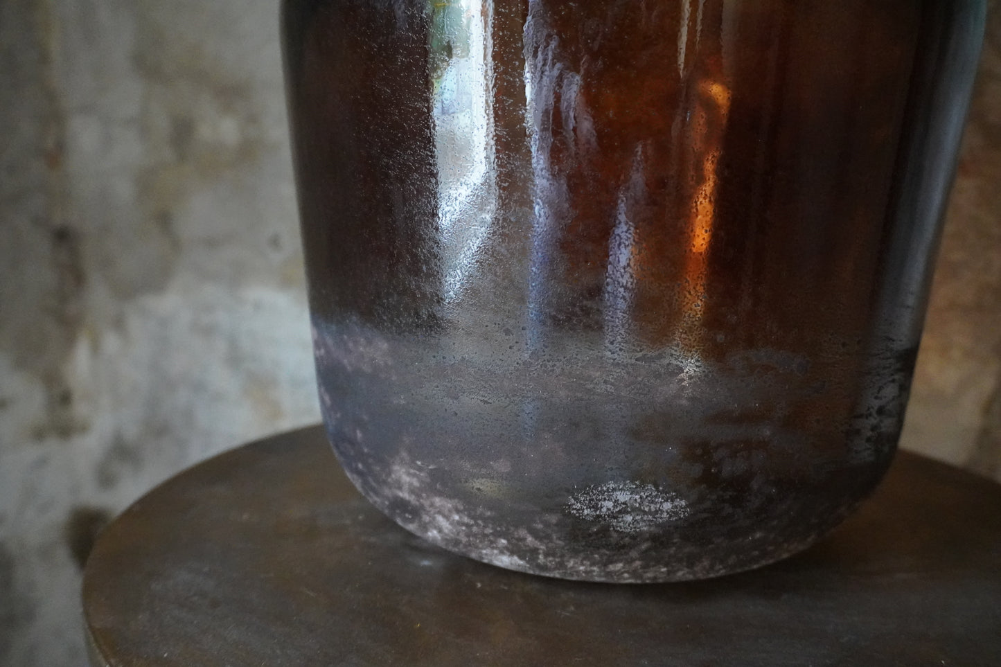 Kersten recycled glass - grijs/ bruin, 42cm , Made in Spain