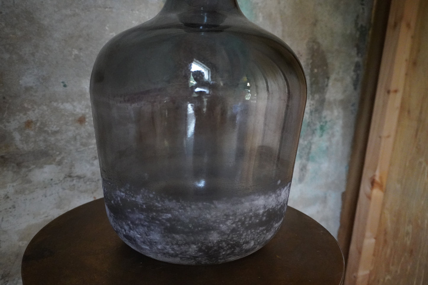 Kersten recycled glass - grijs/ bruin, 42cm , Made in Spain