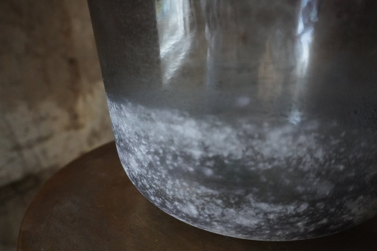 Kersten recycled glass - grijs/ bruin, 42cm , Made in Spain