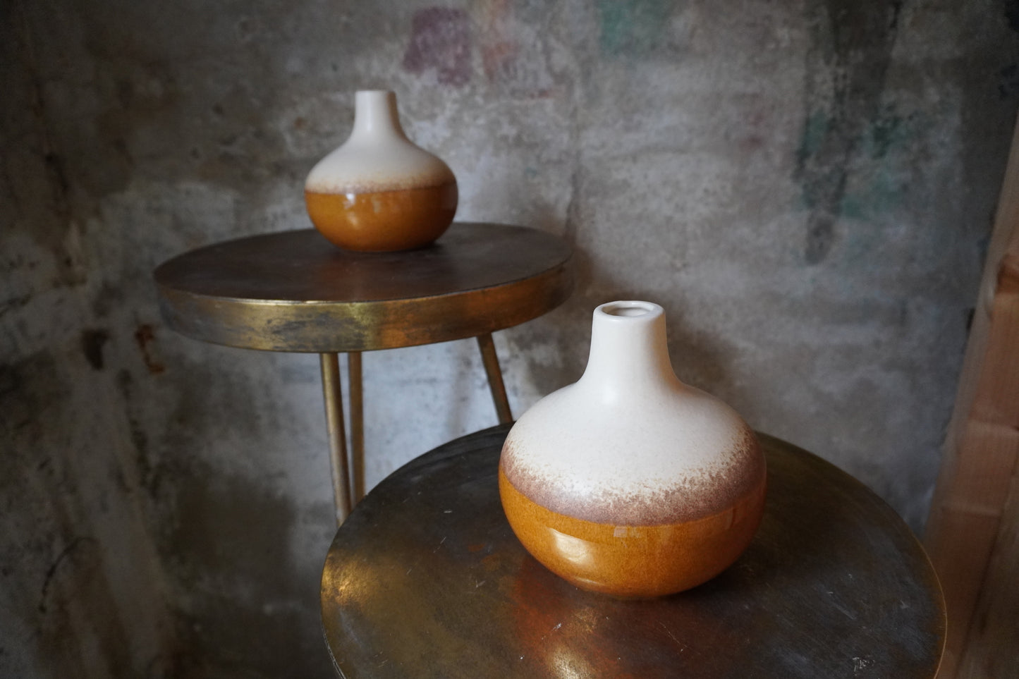 Dijk keramiek vaas - Bruin, 16.5cm x 16cm