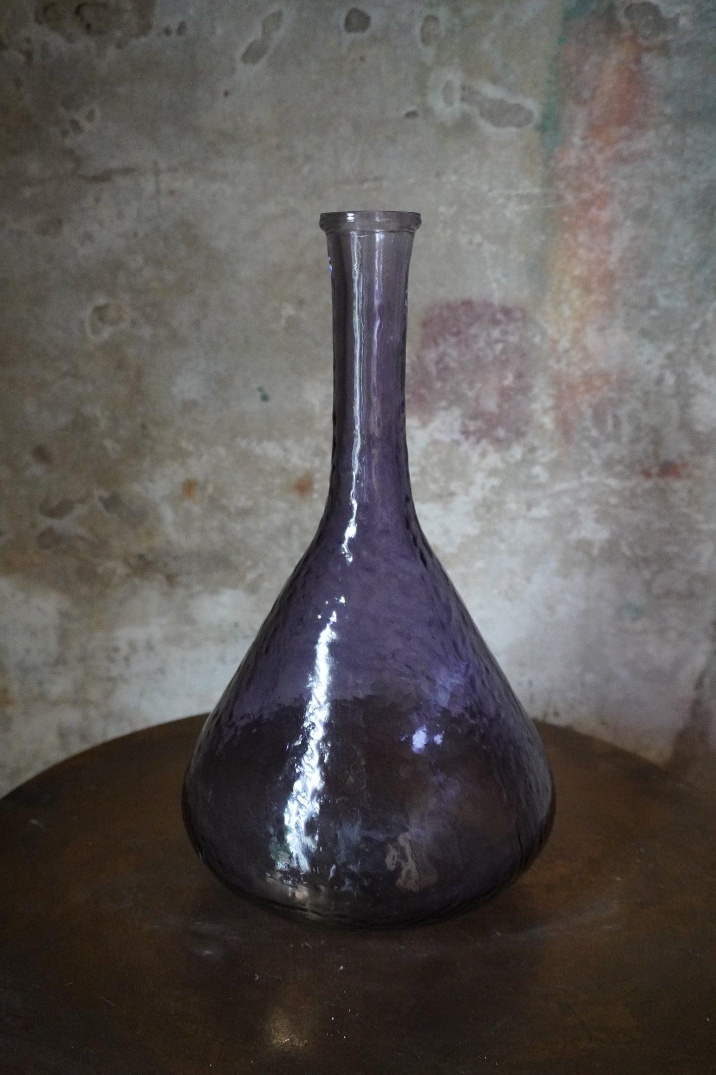 Recycled glass vaas - Paars, 32cm