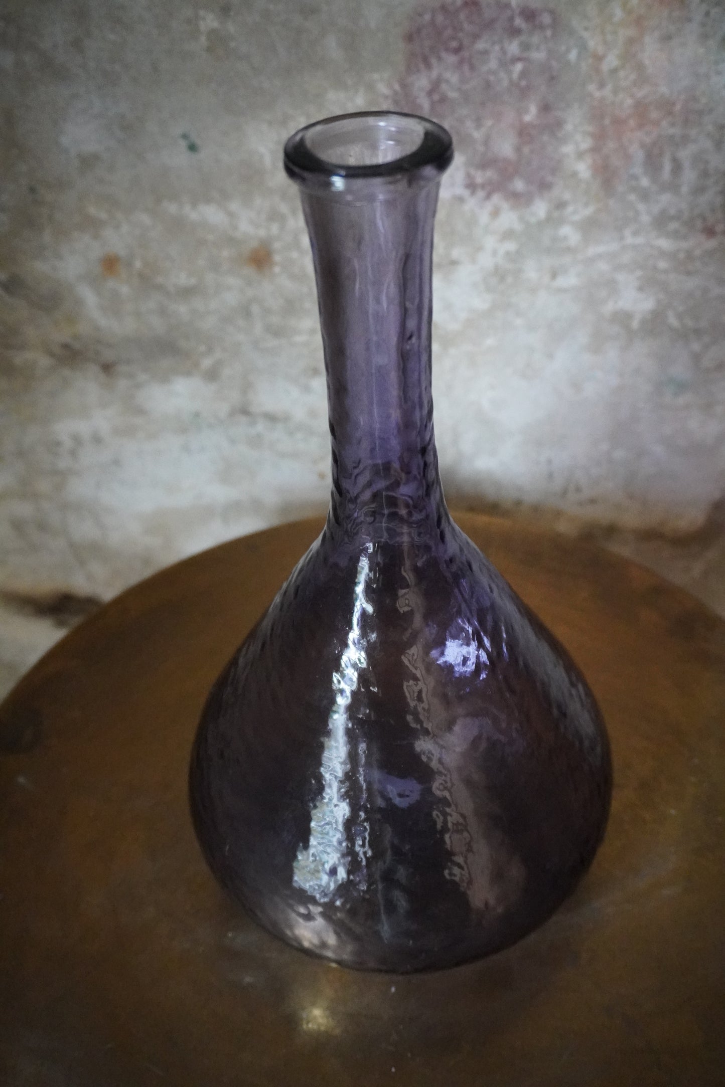 Recycled glass vaas - Paars, 32cm