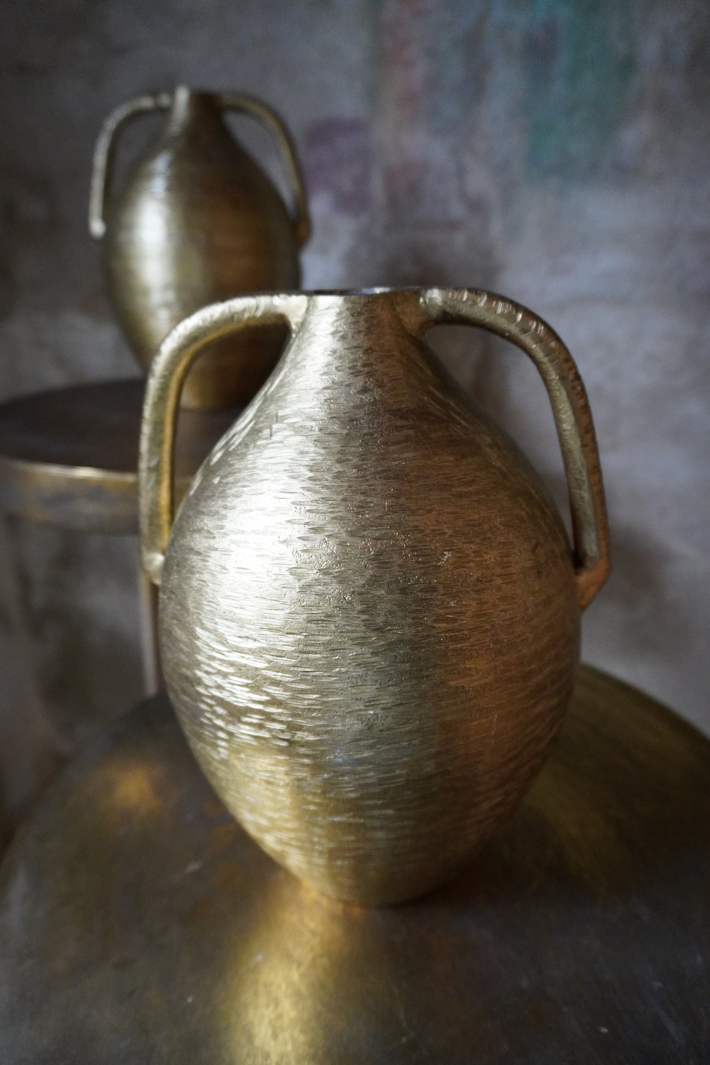 Metalen vaas - Goud, 25cm