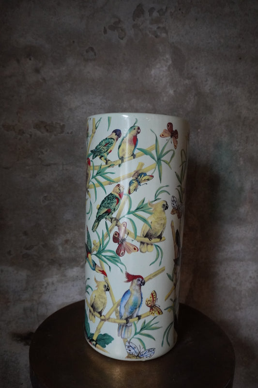 Aardewerk vaas/ paraplu bak - Groen, 46cm x 20cm