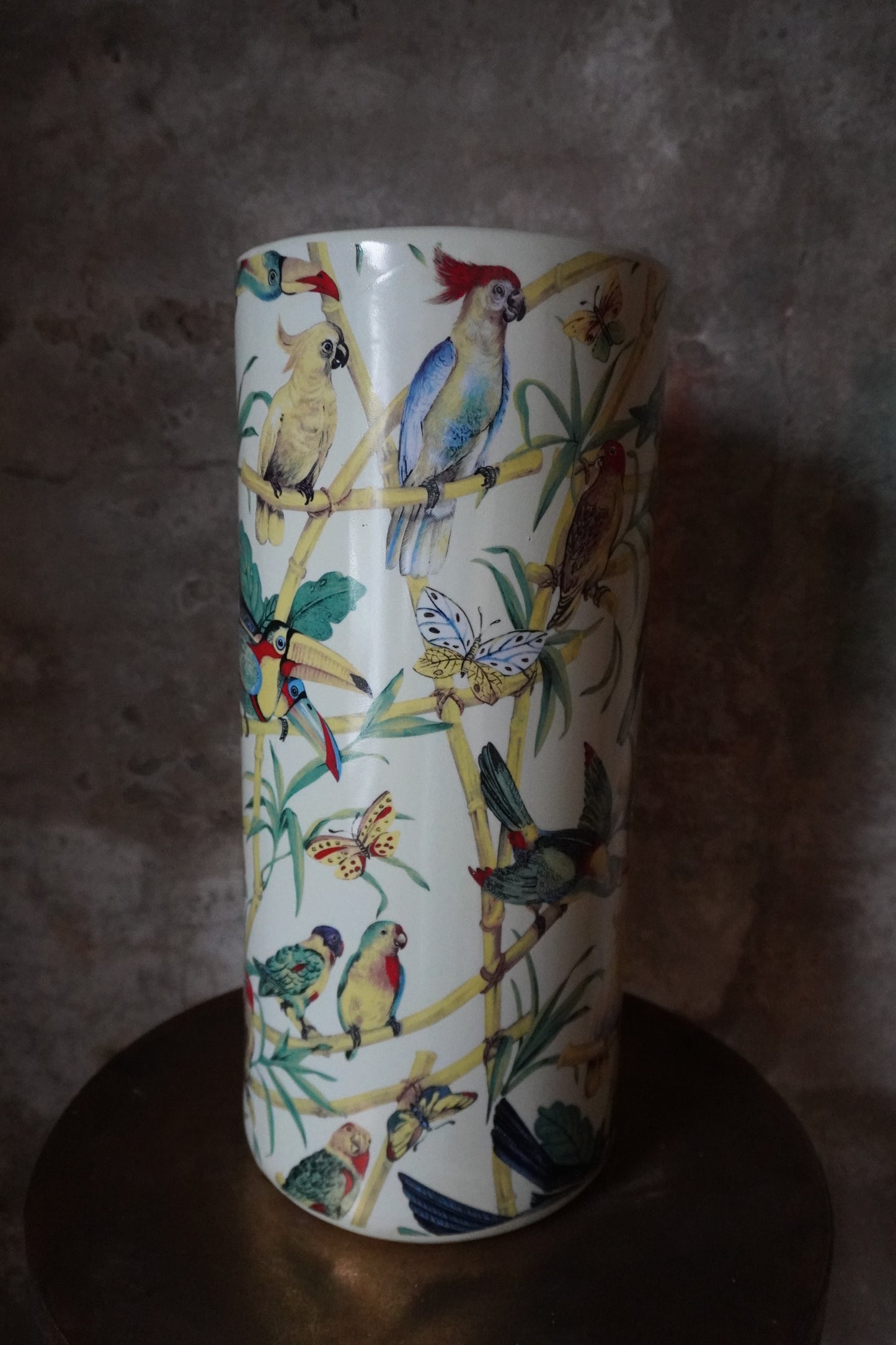 Aardewerk vaas/ paraplu bak - Groen, 46cm x 20cm