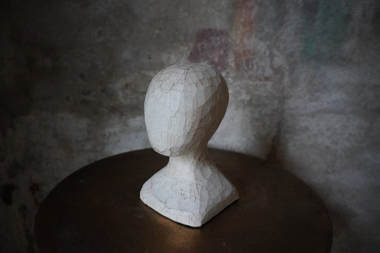 H.D. Living polyresin hoofd - Ivoor, 20cm x 12cm