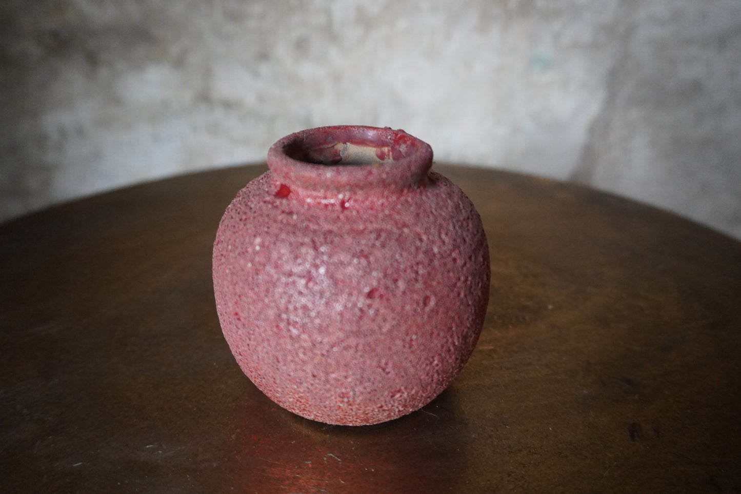 Aardewerk vaasje - 8cm