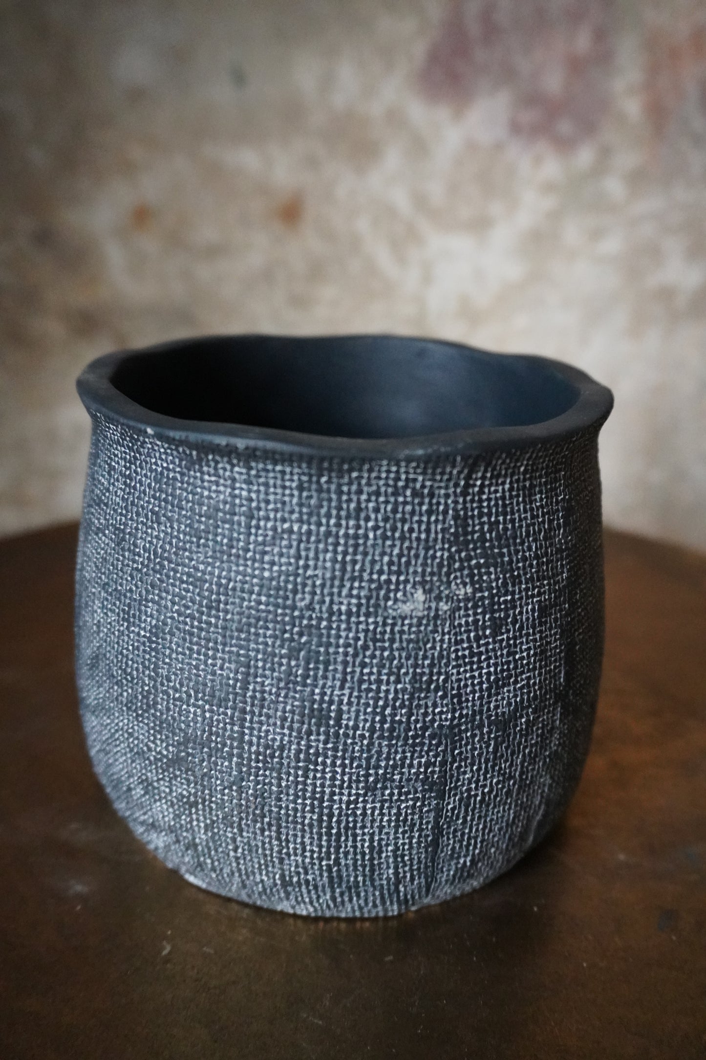 Aardewerk vaas/pot - Antraciet, 7cm & 11.5cm & 13cm