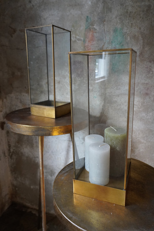 HD Living glazen Windlicht / Vitrine, 40cm x 15cm