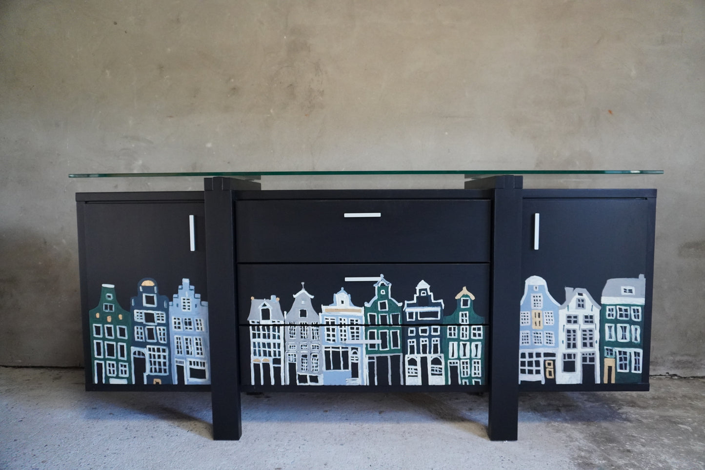 Grachtenpanden dressoir
