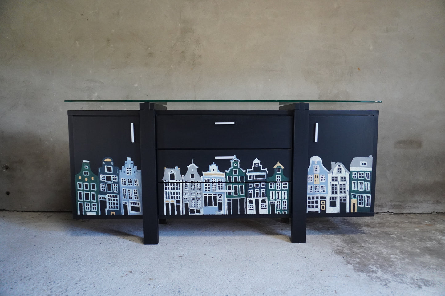 Grachtenpanden dressoir