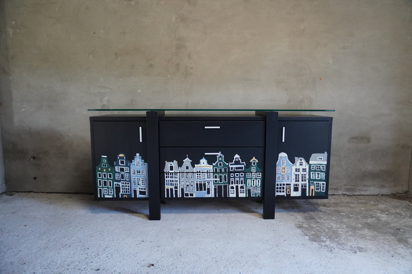Grachtenpanden dressoir