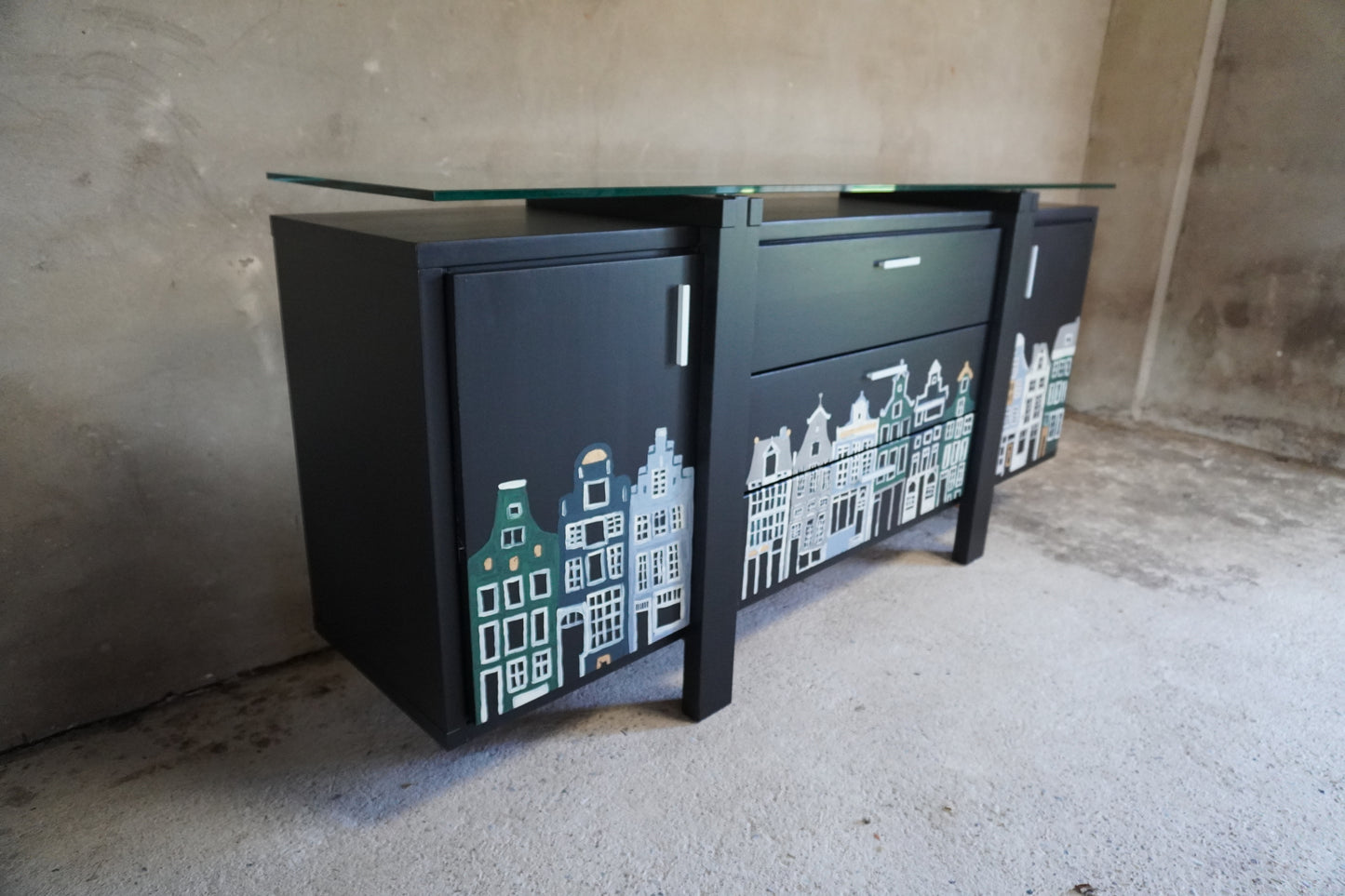 Grachtenpanden dressoir