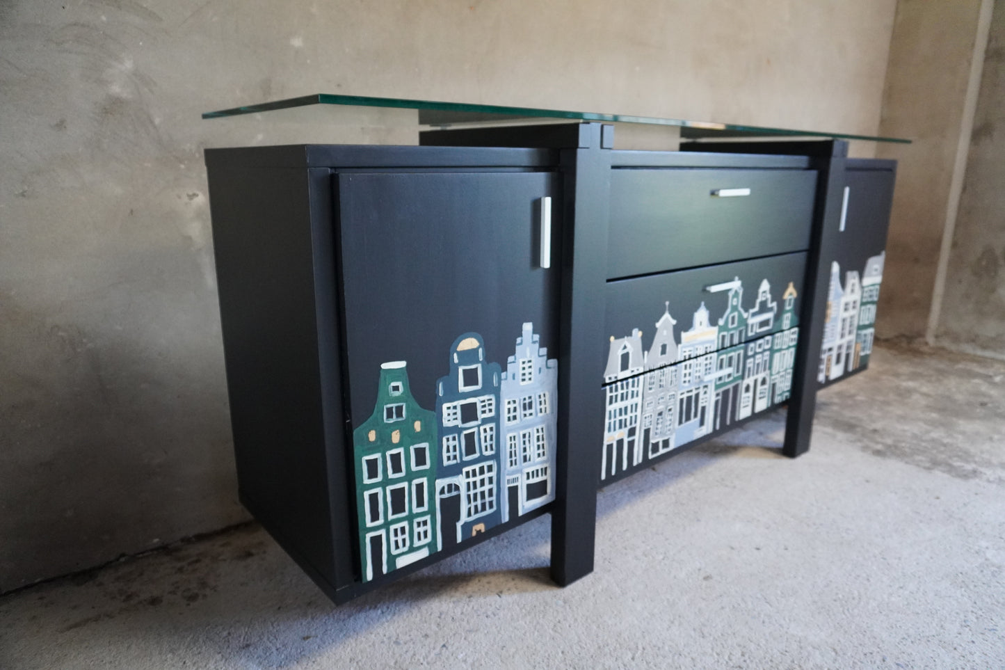 Grachtenpanden dressoir