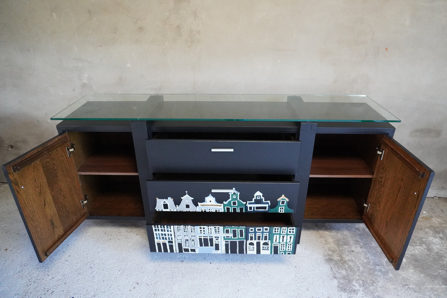 Grachtenpanden dressoir