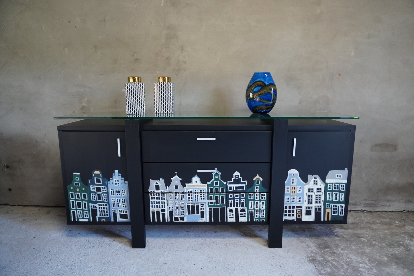 Grachtenpanden dressoir