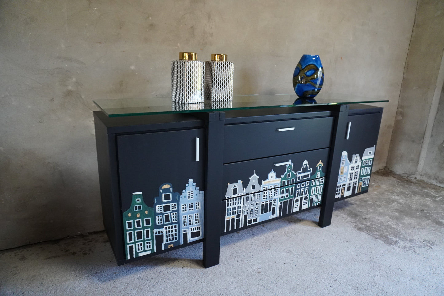 Grachtenpanden dressoir