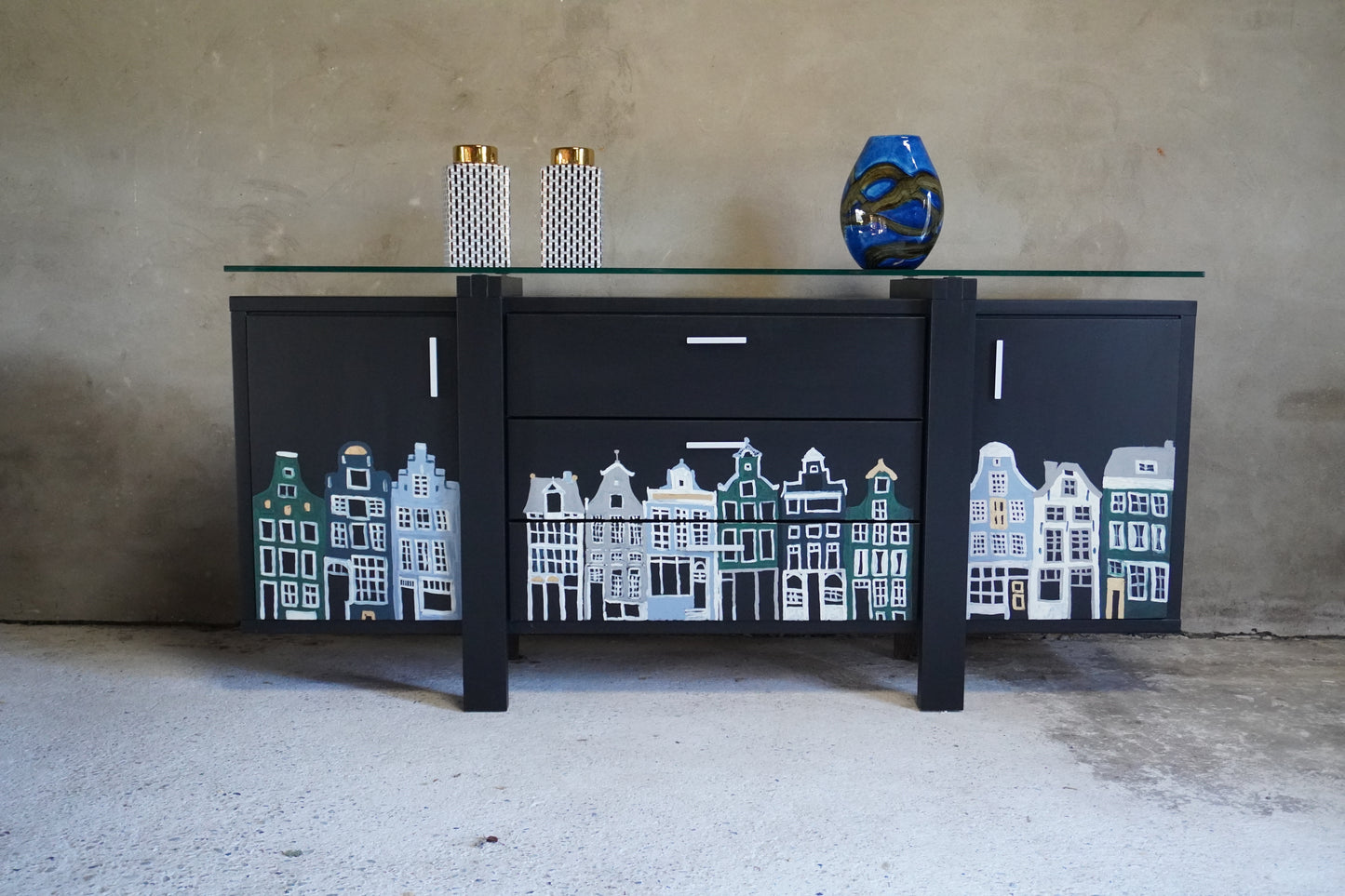 Grachtenpanden dressoir